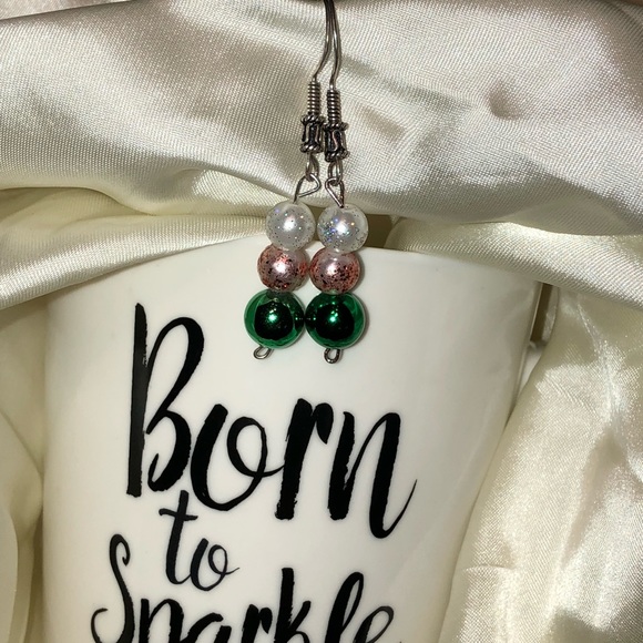 Christmas ornament dangle earrings Fun Festive New - Picture 3 of 8